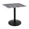 Holland Bar Stool Co 36" Tall In/Outdoor All-Season Table, 30" x 30" Square Greystone Top OD214-2236BWOD30SQGryStn - alternate 1